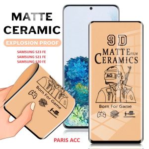 SAMSUNG S24 S24+ S24 ULTRA S23 FE S21 FE S20 FE ANTI GORES CERAMIC MATTE PLASTIK MIKA LENTUR TEMPERED ANTI PECAH