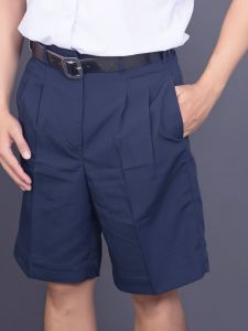 กางเกงนักเรียน สีกรมท่า ผ้ามัน ผ้ามันเงา ทนทาน ไม่ซีดง่าย ใส่สบาย ยับยาก พร้อมส่ง