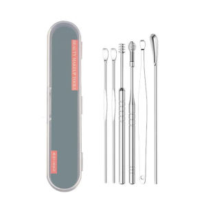 ของมาใหม่!ชุด7ชิ้น อุปกรณ์แคะขี้หู สเตนเลส สำหรับทำความสะอาดหู แบบพกพา มัลติฟังก์ชั่น