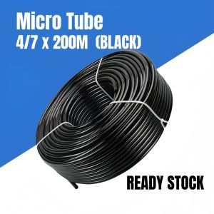 Microtube Irrigation Drip Tubing Hitam Putih Micro Tubing Drip Irrigation Fertigation System Pipe Dripping DripperSet