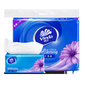 Vinda Facial Tissue 3-ply Extra Soft Skin-friendly and Non-irritating 130Pulls(6PCs/pack)