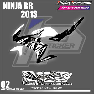 NINJA RR 2013 ORIGINAL (COD) STIKER STRIPING MOTOR KAWASAKI NINJA RR 2013 - STIKER LIST STIKER MOTOR DESAIN RACING HOLOGRAM DAN TRANSPARAN BISA COD IP.KODE 02