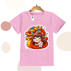 Code8.id DTF Chinese new year Cewek Naga Kaos anak laki laki kaos anak anak best seller Awan