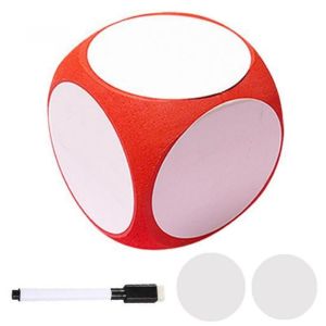 Smooth Edge Giant Foam Dice For Party Activity Props Writable Playing Dice Prop 10cm