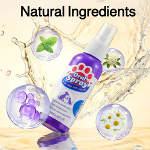 Pet Oral Care Spray Dog Teeth Spray Daily Oral Hygiene Gentle Fresh Breath All Ages Men Women/Oral Hygiene/Pet Lovers