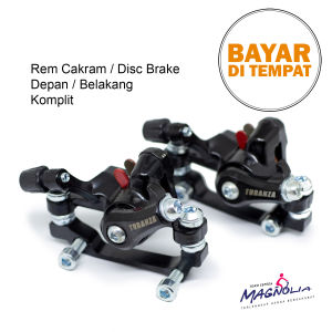 Rem Cakram Disc Brake Sepeda Depan Belakang Komplit