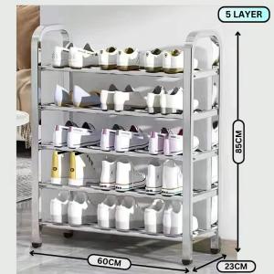 3/4/5/6 Layer Stainless Steel Stand Shoe Racks Shoe Storage Rack Kids Organizers Shoe Rack Shoes Shelf Rak Kasut 不锈钢鞋架