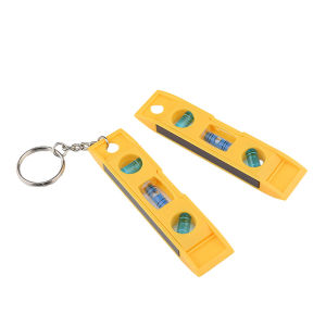 2Pcs Bubble Level with Keychain Magnetic Torpedo Level Mini 3 Bubble Measuring Level Tool