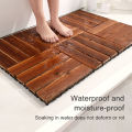 Bathroom Non-slip Floor Mat Shower Room Foot Pad Toilet Anti-drop Mat DIY Decking Panel Tiles Wood Garden Home Waterproof Easy Install Indoor Outdoor Solid Floor Home Balcony Terrace Garden Outdoor Splicing Decorative Mat. 