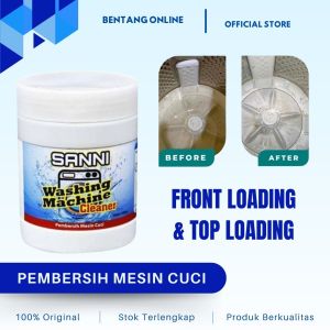 Pembersih Mesin Cuci Bubuk 500gr Deep Cleaning Antibacterial Washing Machine Cleaner Anti Kuman
