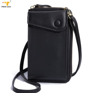 Crossbody Handphone Carrier With Necklace Lanyard Strap For Purpose of Wallet Card Holder Phone Carrier for all phones Women Handphone Bag