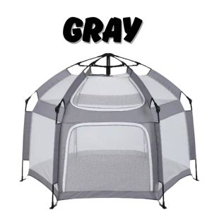 Safe play pen คอกกั้นเด็กกันยุง พกพาได้ พร้อมส่งจากไทย โครงแข็งแรงตาข่ายไม่ใช่มุ้ง