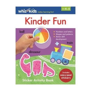 Whiz Kids Kinder Fun Learning Activity Book With Stickers & Colourful Pages For Kids