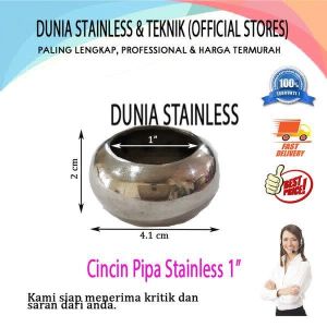 Cincin Pipa 1in Aksesories stainless steel tangga