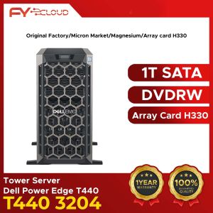 Tower Server/ Dell Power Edge T440 3204 / 1T SATA Personal / DVDRW/Original Factory/Micron Market/Magnesium/Array card H330