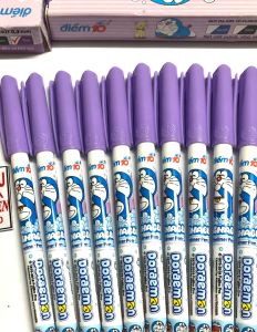 BÚT DOREMON GEL-012/DO THIÊN LÔNG HÀNG CÔNG TY CHÍNH PHẨM HỘP 20 CÂY MÀU TÍM