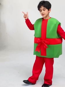 DSF Studio Christmas Christmas Costume Childrens Costume Girls Santa Claus Dress Up Green Elf Performance Kindergarten