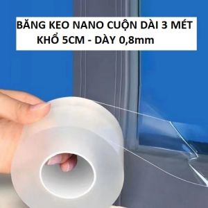 Băng Keo Nano Trong Suốt Dẻo Dai Chống Trầy Xước Xe Cuộn Dài 3 Mét Khổ 5cm Dày 0.4mm Đa Dụng