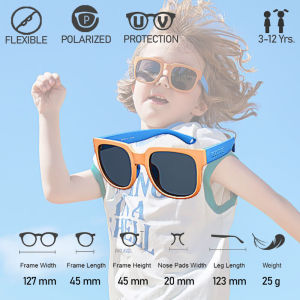 แว่นกันแดดเด็ก kocotree แถมกล่อง(Random) เลนส์ polarized ตัดแสงจ้า 3-12 ขวบ (SUN113)