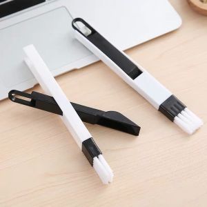 Multifunctional computer window cleaning brush window groove keyboard cleaner corner crack dust shovel window track cleaner WHITE