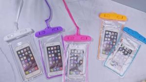 Abbylike 80 Pcs Universal Waterproof Phone Pouch Multicolor Waterproof Phone Case Dry Bag with Lanyard Glow in The Dark Outdoor Swimming Snorkeling Bag Beach Travel Must Haves for Smartphone up to 7