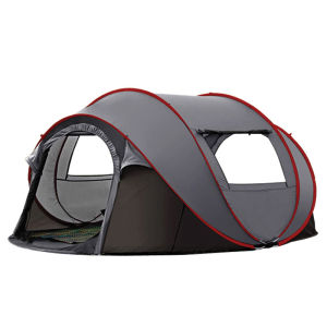 【Open in a second】Large Size suitable for 5-6 Person Fully automatic field tent outdoor camping thickening and keeping warm without setting up quick-opening camping tent double windproof and rainproof