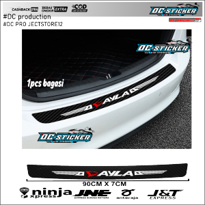 Stiker Pijakan Kaki Mobil Daihatsu Ayla Pelindung Pintu Mobil Bahan Kulit Serat Karbon Anti Gores