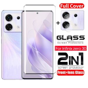 Pelindung Layar Tempered Glass Kompatibel Untuk Infinix Zero 30 4G / Infinix Zero 30 5G Paket 2 in 1