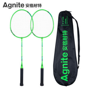 Deli Agnite Badminton Racket / Raket badminton Murah Warna hijau neon 1 pasang ( 2) GRATIS sarung raket F2100