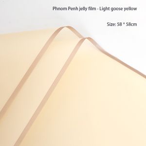【20pcs】Flower wrapping paper Gift wrapping paper Gold edge jelly wrapping paper paper Baking wrapping paper
