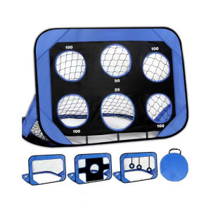 Portable Football Training Net4-in-1 Detachable Football NetFootball Training EquipmentIncludes Carrying Bag