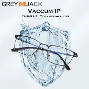Grey Jack Kacamata Antiradiasi Blueray Kotak Elegant Bisa Minus Metal Ringan Full Rim Fashion Wanita dan Pria Terbaru 101923