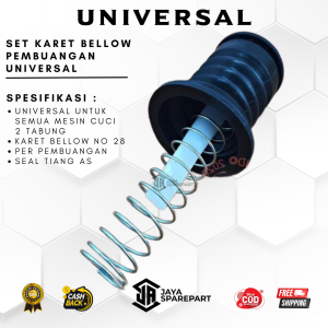 JUAL SET KARET BELLOW SET UNIVERSAL SEMUA MESIN CUCI - SEAL - SIL PEMBUANGAN AIR MESIN CUCI