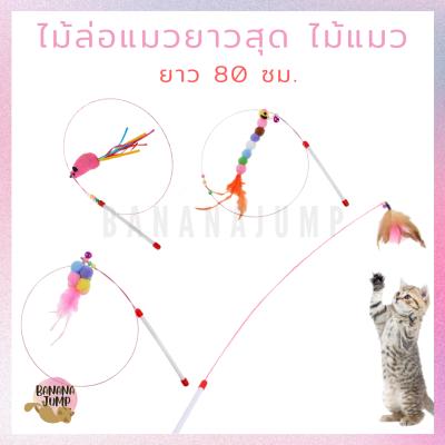 BJ Pet - ไม้แมว ยาวสุด ไม่ล่อแมว ไม้ตกแมว ของเล่นแมว ของเล่น สำหรับแมว สำหรับสัตว์เลี้ยง