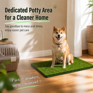 🐾 Pet Play Artificial Turf Pad For Dogs Indoor Outdoor Training/Soft Synthetic Grass/Portable Pet Toilet Mat/Easy Clean Urine Absorbent Pad/Green Lawn Rug 宠物玩耍仿真草坪 狗狗厕所草坪尿垫