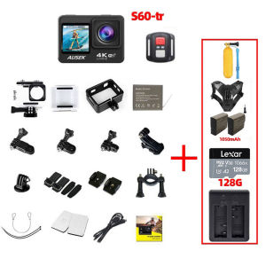 Ausek S60 AT-S60TR 4K60FPS Action Camera S60TR Ultra High Definition WiFi Dual Screen 170° Wide Angle 30M Waterproof