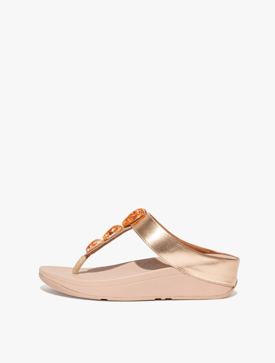 Fitflop fino best sale rose gold