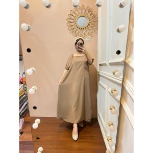 Masayu Long Dress Bahan Crinkle// Dress Crinkle Viral 2023