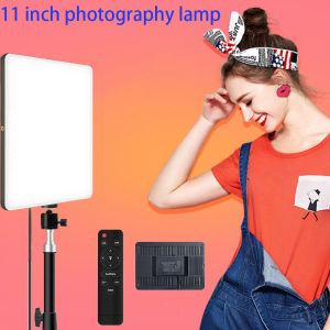 11 inch square fill light LED video light UK plug remote control dimmable panel lighting studio photos on-site photograp