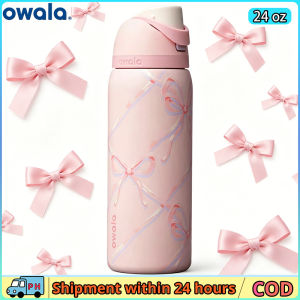 ready stock Original Owala FreeSip 24oz / 32oz Sugar Plum Fairy Stainless Steel Water Bottle Insulated Leak Proof