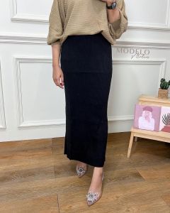 "Qimareez" ROK RAJUT BODYCORN WANITA JUMBO ELASTIS BELAH TENGAH TERBARU PREMIUM NEW KAIN TEBAL!