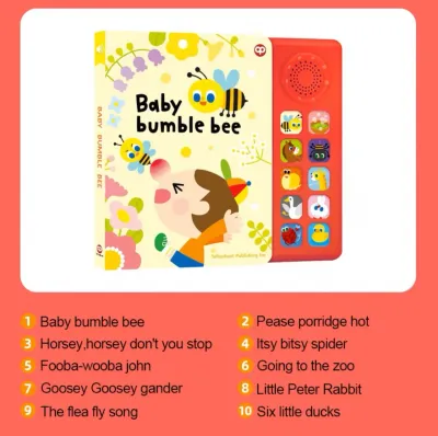 Baby Shark Kids Favorite Songs Sound Book Buku Bayi English Book 英文有声早教书鲨鱼幼儿发声益智点读音乐舞蹈绘本
