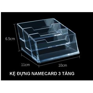 📇Kệ Mica 3 Tầng Đựng Namecard Card Visit Danh Thiếp Để Bàn Làm Việc Văn Phòng Chất Liệu Mica Trong Suốt