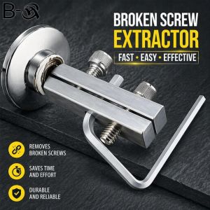 Tap Screw Extractor Set Stripped Thread Remover Broken Bolt Puller Steel Plumbing Faucet Angle Valve Repair Tool