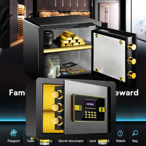 READY TaffGUARD Kotak Brankas uang dan emas dokumen tahan api dan air mini Hotel Password 35x30x30cm