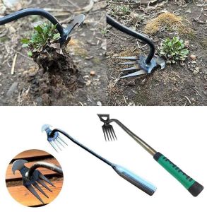 cangkul kebun Alat Pencabut Rumput/Akar Tanaman Liar Manual Purie garden