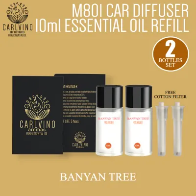 CAR FRESHNER DIFFUSER SET (M801) WITH PERFUME FRAGRANCE AND ODOR ELIMINATION SPRAY - AUTO START/STOP FUNCTIONS