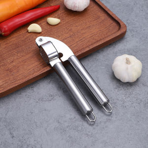 Manual Stainless Steel Garlic Mincer Upgraded Easy-Squeeze Multi-Function Handheld Grinding Slicer Kitchen Accessories