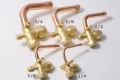 เซอร์วิสวาล์ว แบบงอ90องศา  1/4" 3/8" 1/2" 5/8" 3/4" service valve วาล์วบริการ / ชนิด R22 R32 R410. 