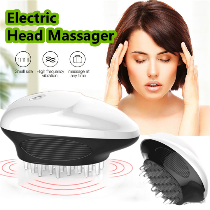 Electric Head Massager, Scalp Massager, Health Instrument, Silicone Tooth Comb, Scalp Meridian Massage Comb, Body Massage, Leg Massage, Full Body Massage